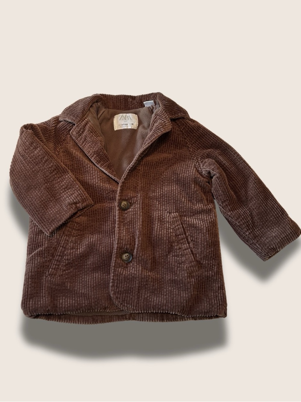 Vintage-Inspired ZARA (Fleece Lined) Corduroy Jacket